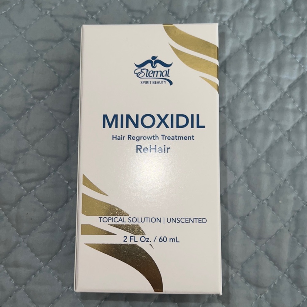 Minoxidil hair growth treatment, Eternal Spirit Beauty hair line product